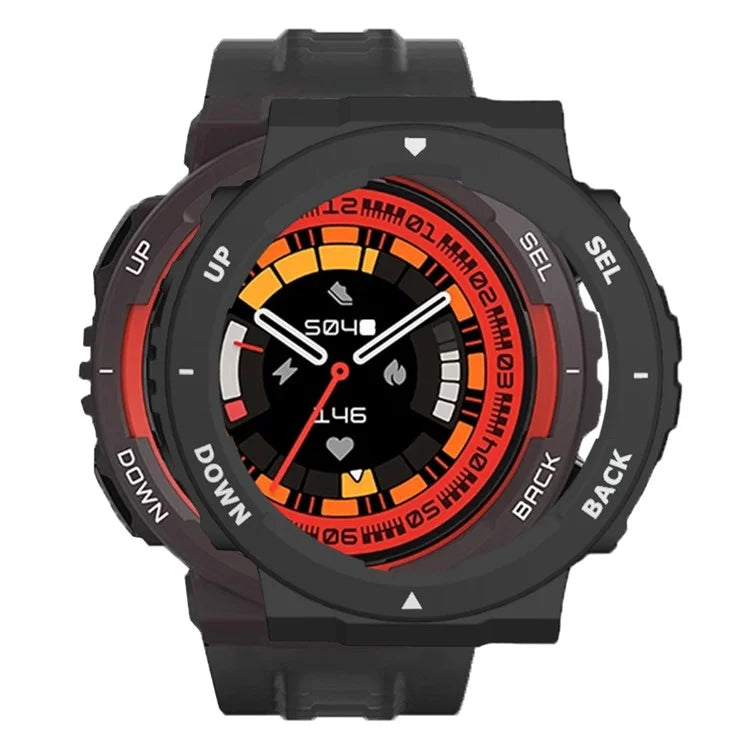 For Huami Amazfit Active Edge A2212 PC Frame Half Cover Smart Watch Bumper Case