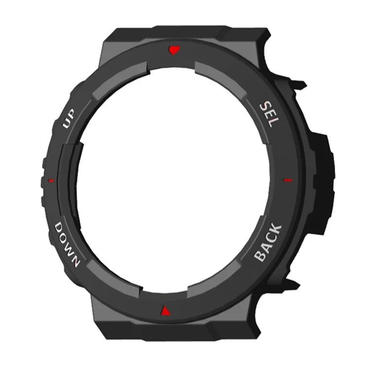 For Huami Amazfit Active Edge A2212 PC Frame Half Cover Smart Watch Bumper Case / White