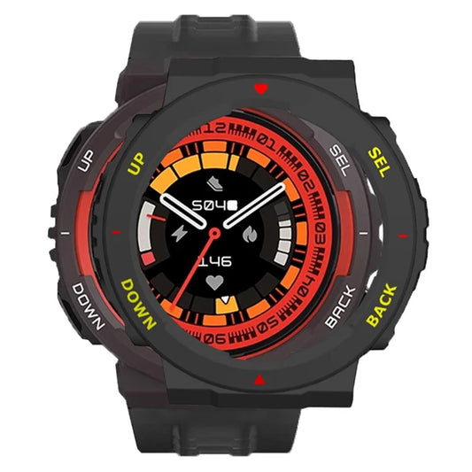 For Huami Amazfit Active Edge A2212 PC Frame Half Cover Smart Watch Bumper Case / Yellow