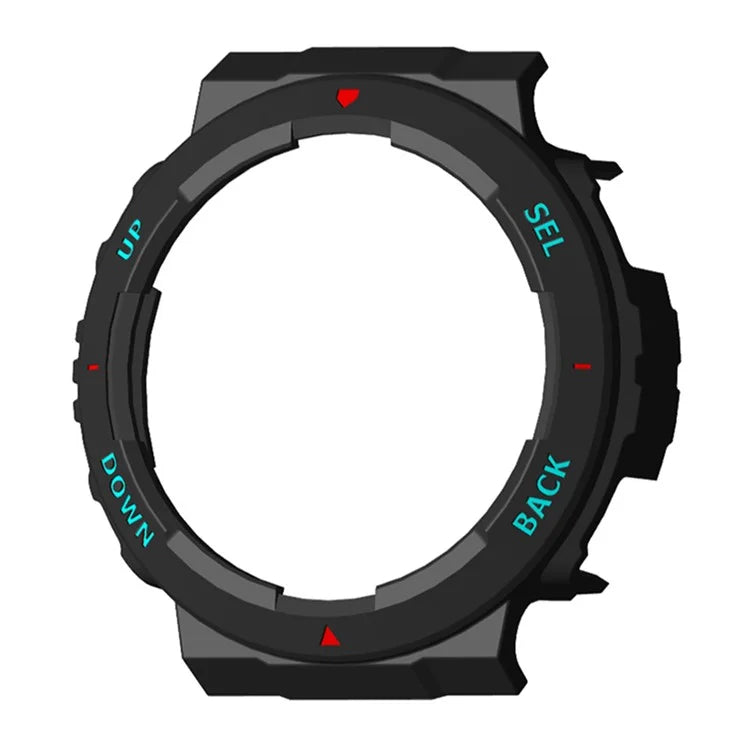 For Huami Amazfit Active Edge A2212 PC Frame Half Cover Smart Watch Bumper Case / Blue