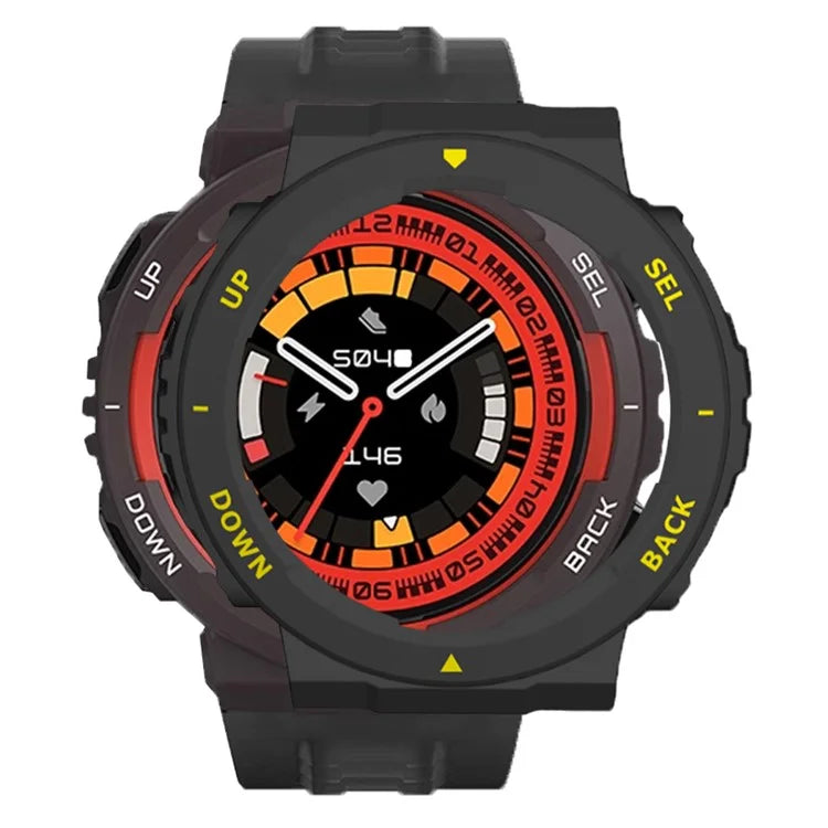 For Huami Amazfit Active Edge A2212 PC Frame Half Cover Smart Watch Bumper Case