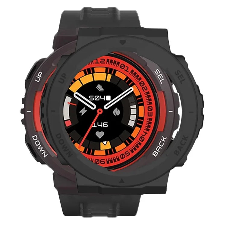 For Huami Amazfit Active Edge A2212 PC Frame Half Cover Smart Watch Bumper Case