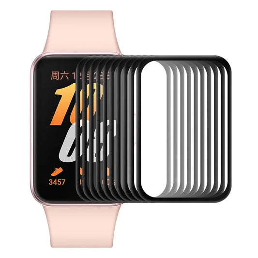 ENKAY HAT PRINCE 10Pcs For Samsung Galaxy Fit3 Screen Protector 3D Curved Edge PMMA Watch Film