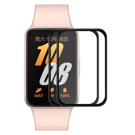 ENKAY HAT PRINCE 2Pcs For Samsung Galaxy Fit3 PMMA Screen Protector 3D Curved Edge HD Clear Watch Film