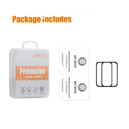 ENKAY HAT PRINCE 2Pcs For Samsung Galaxy Fit3 PMMA Screen Protector 3D Curved Edge HD Clear Watch Film