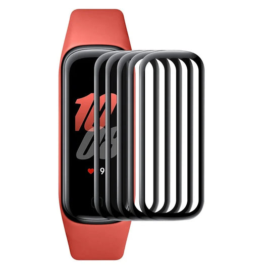 ENKAY HAT PRINCE 5Pcs For Samsung Galaxy Fit2 PMMA Screen Protector+PC Edge 3D Curved Watch Film