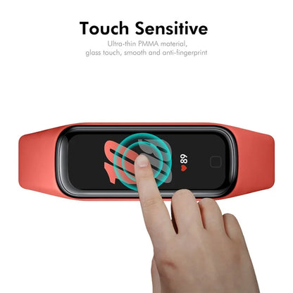 ENKAY HAT PRINCE 5Pcs For Samsung Galaxy Fit2 PMMA Screen Protector+PC Edge 3D Curved Watch Film