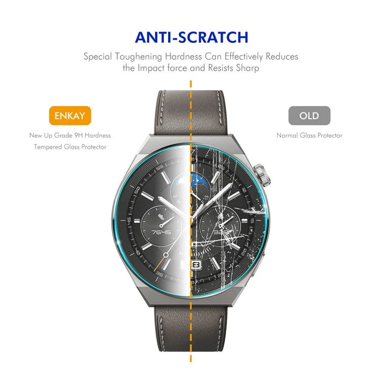 ENKAY HAT PRINCE 5Pcs for Garmin Forerunner 158 Watch Screen Protector 0.2mm 9H Anti-Scratch Film