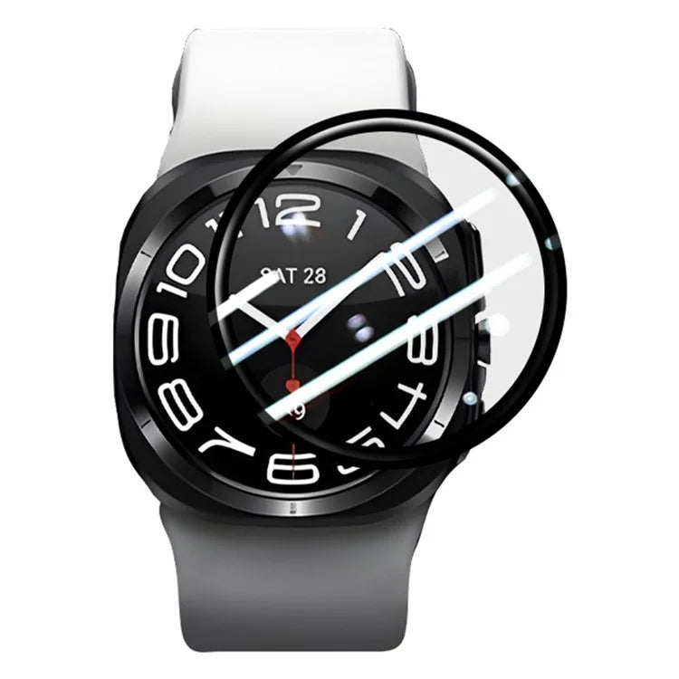 RURIHAI For Samsung Galaxy Watch7 40mm / Watch6 40mm Screen Protector 3D PMMA Watch Film Full Glue
