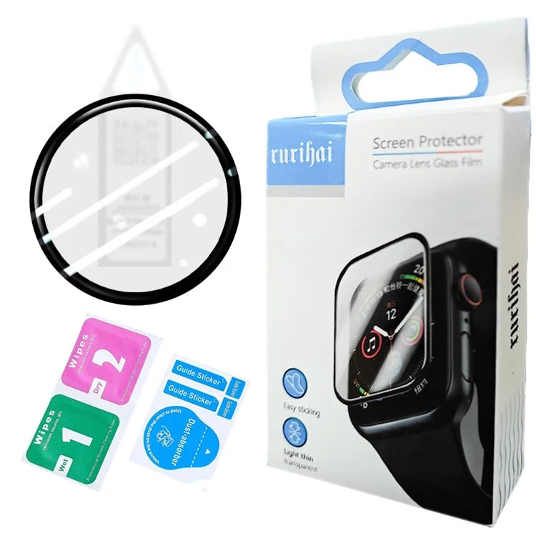 RURIHAI For Samsung Galaxy Watch7 40mm / Watch6 40mm Screen Protector 3D PMMA Watch Film Full Glue