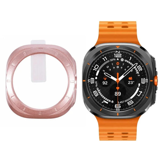 For Apple Watch Ultra 49mm Watch Case Hard PC Cover with Tempered Glass Screen Film