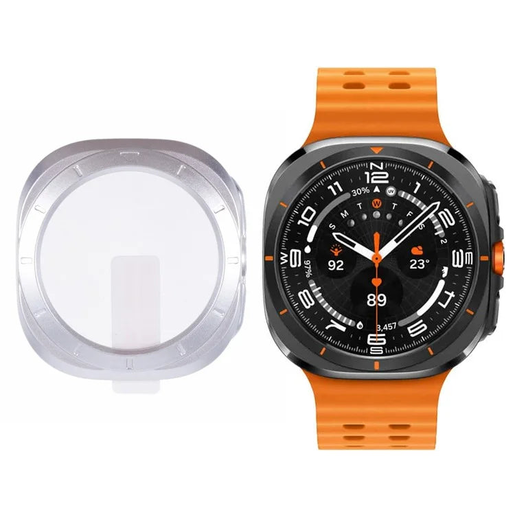 For Apple Watch Ultra 49mm Watch Case Hard PC Cover with Tempered Glass Screen Film