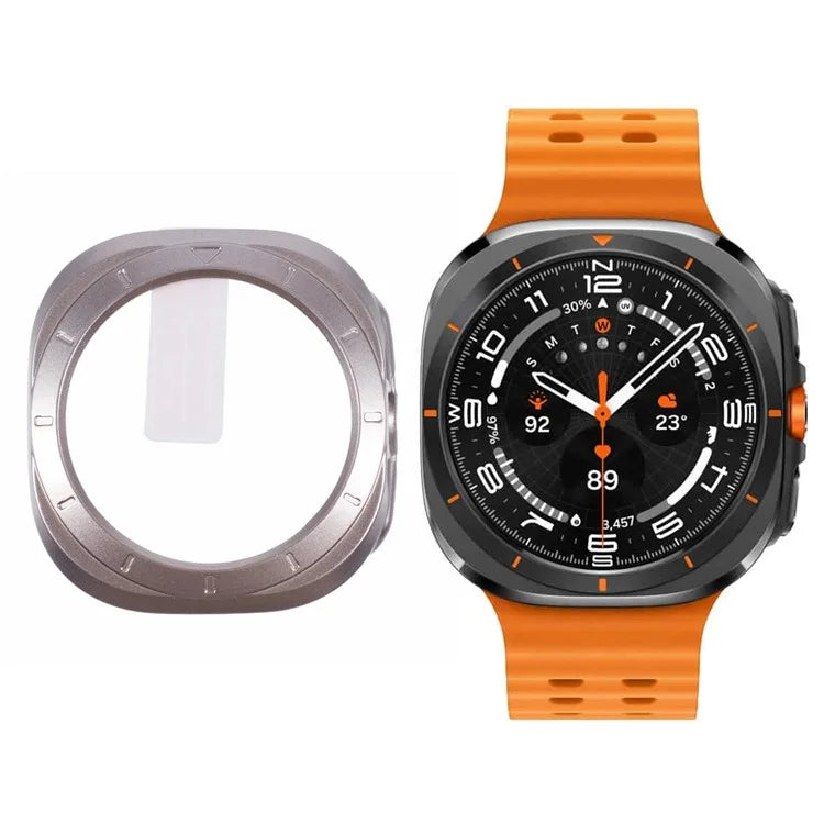 For Apple Watch Ultra 49mm Watch Case Hard PC Cover with Tempered Glass Screen Film