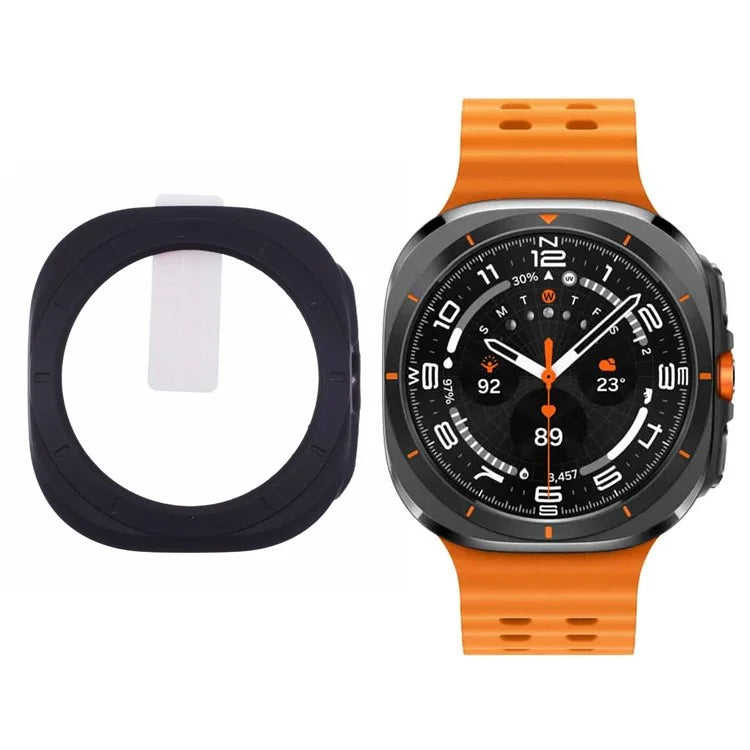 For Apple Watch Ultra 49mm Watch Case Hard PC Cover with Tempered Glass Screen Film