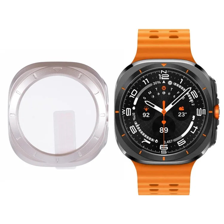 For Apple Watch Ultra 49mm Watch Case Hard PC Cover with Tempered Glass Screen Film