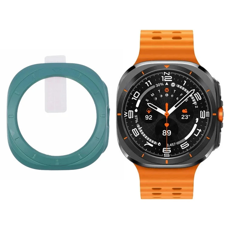 For Apple Watch Ultra 49mm Watch Case Hard PC Cover with Tempered Glass Screen Film