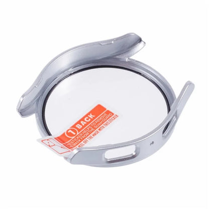 For Samsung Galaxy Watch7 44mm Watch Case Hard PC Cover with Tempered Glass Screen Film