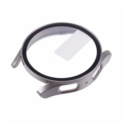 For Samsung Galaxy Watch7 44mm Watch Case Hard PC Cover with Tempered Glass Screen Film
