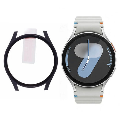 For Samsung Galaxy Watch7 44mm Watch Case Hard PC Cover with Tempered Glass Screen Film