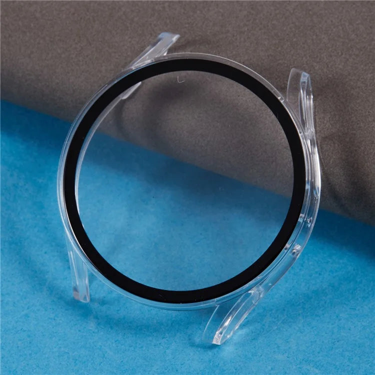 For Samsung Galaxy Watch7 44mm Watch Case Hard PC Cover with Tempered Glass Screen Film