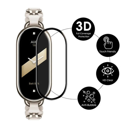 ENKAY HAT PRINCE 10Pcs For Xiaomi Mi Band 9 Screen Protector 3D Curved PC+PMMA Watch Screen Film