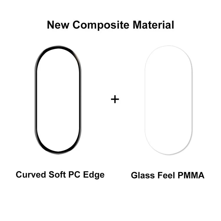 ENKAY HAT PRINCE 10Pcs For Xiaomi Mi Band 9 Screen Protector 3D Curved PC+PMMA Watch Screen Film