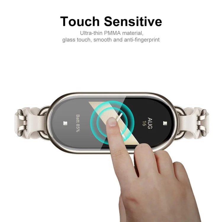ENKAY HAT PRINCE 10Pcs For Xiaomi Mi Band 9 Screen Protector 3D Curved PC+PMMA Watch Screen Film