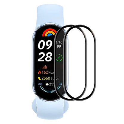 ENKAY HAT PRINCE 2Pcs For Xiaomi Mi Band 9 Screen Protector 3D Curved PC+PMMA Watch Screen Film