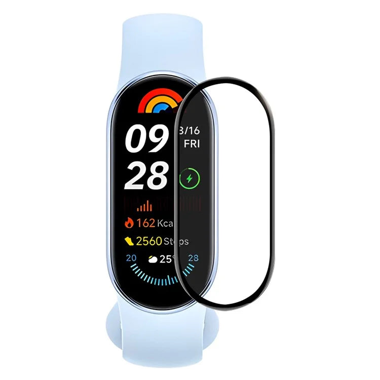 ENKAY HAT PRINCE For Xiaomi Mi Band 9 Screen Protector 3D Curved PC+PMMA Watch Screen Film