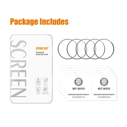 ENKAY HAT PRINCE 5Pcs For Xiaomi Watch S4 Sport Screen Protector 3D Curved PC+PMMA Watch Screen Film