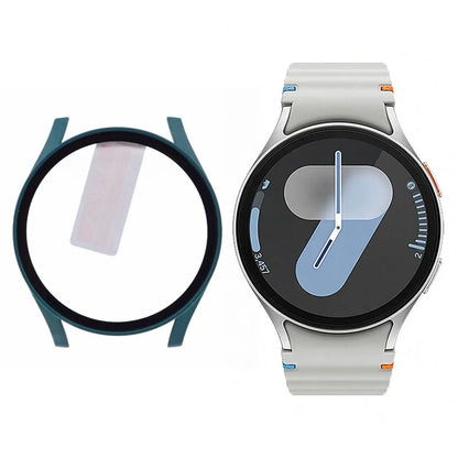 For Samsung Galaxy Watch7 40mm Watch Case Hard PC Cover with Tempered Glass Screen Film