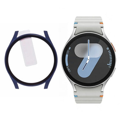 For Samsung Galaxy Watch7 40mm Watch Case Hard PC Cover with Tempered Glass Screen Film