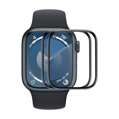 For Apple Watch Series 10 46mm ENKAY HAT PRINCE 2Pcs Screen Protector 3D Curved PC + PMMA Ultra Clear Film - Transparent