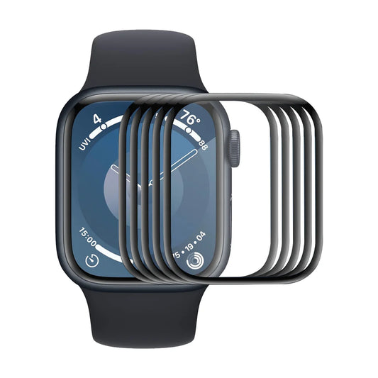 For Apple Watch Series 10 46mm ENKAY HAT PRINCE 5Pcs Screen Protector 3D Curved PC + PMMA Ultra Clear Film - Transparent