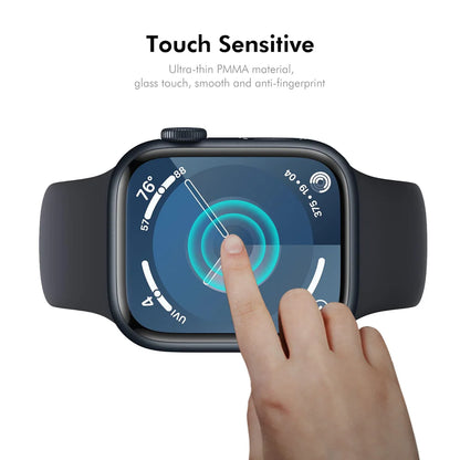 For Apple Watch Series 10 42mm ENKAY HAT PRINCE 2Pcs Screen Protector 3D Curved PC + PMMA Ultra Clear Film - Transparent