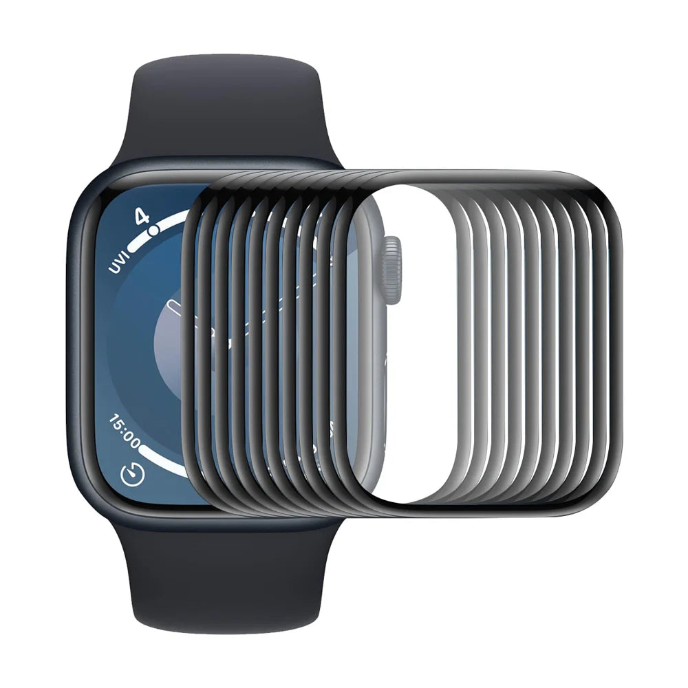 For Apple Watch Series 10 42mm ENKAY HAT PRINCE 10Pcs Screen Protector 3D Curved PC + PMMA Ultra Clear Film - Transparent