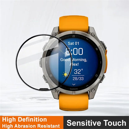 IMAK For Garmin Fenix 8 47mm AMOLED / Fenix 8 MIP Solar Screen Protector Anti-Scratch PMMA Watch Film