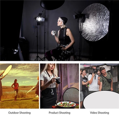 PULUZ 110cm 5 in 1 Photography Reflector Board Folding Photo Studio Reflector Disc
