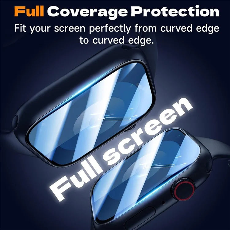2Pcs Watch Screen Protector For Apple Watch Series 9 / Series 8 / Series 7 45mm Watch PMMA Composite Film with Auxiliary Tool