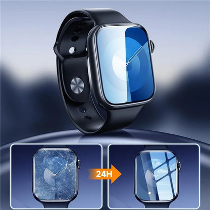 2Pcs Watch Screen Protector For Apple Watch SE (2022) / SE (2023)  / SE 40mm / Series 6 / 5 / 4 40mm Watch PMMA Composite Film with Auxiliary Tool