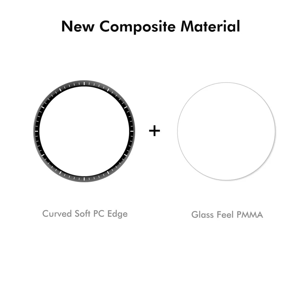 For Huawei Watch GT 5 46mm ENKAY HAT PRINCE Screen Protector 3D Curved PC + PMMA Ultra Clear Film - Black
