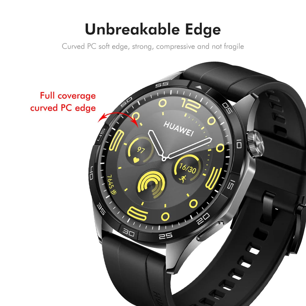 For Huawei Watch GT 5 46mm ENKAY HAT PRINCE Screen Protector 3D Curved PC + PMMA Ultra Clear Film - Black