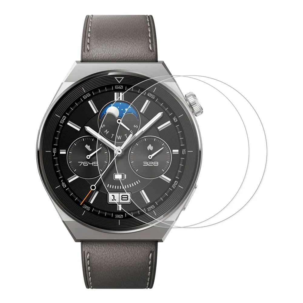 For Huawei Watch GT 5 46mm ENKAY HAT PRINCE 2Pcs Screen Protector 9H Hardness HD Film Guard - Transparent
