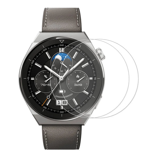 For Huawei Watch GT 5 46mm ENKAY HAT PRINCE 2Pcs Screen Protector 9H Hardness HD Film Guard - Transparent