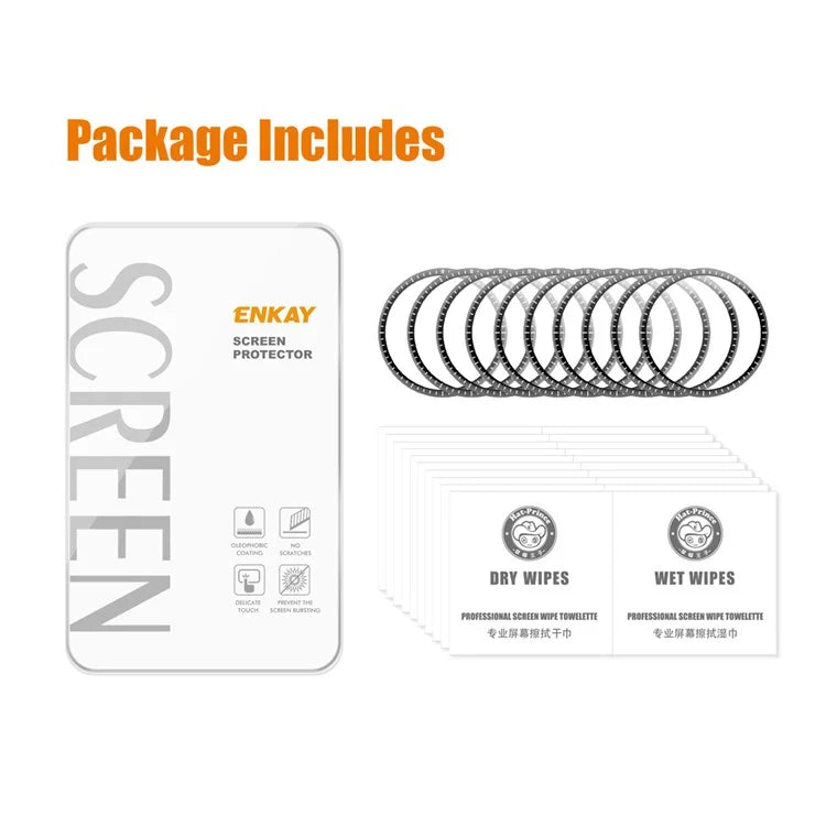 ENKAY HAT PRINCE 10Pcs For Huawei Watch GT 4 46mm Screen Protector HD Full Coverage 3D Curved Soft PC Edge + PMMA Watch Film