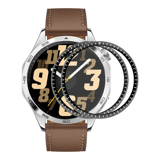 ENKAY HAT PRINCE 2Pcs For Huawei Watch GT 4 46mm Transparent Screen Protector 3D Curved Soft PC Edge + PMMA Full Cover Watch Film