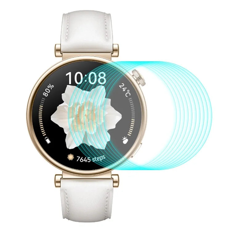 ENKAY HAT PRINCE 10Pcs for Huawei Watch GT 4 41mm Clear Screen Protector 0.2mm 9H High Aluminum-silicon Glass Smartwatch Film