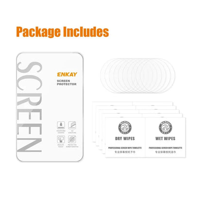 ENKAY HAT PRINCE 10Pcs for Huawei Watch GT 4 41mm Clear Screen Protector 0.2mm 9H High Aluminum-silicon Glass Smartwatch Film