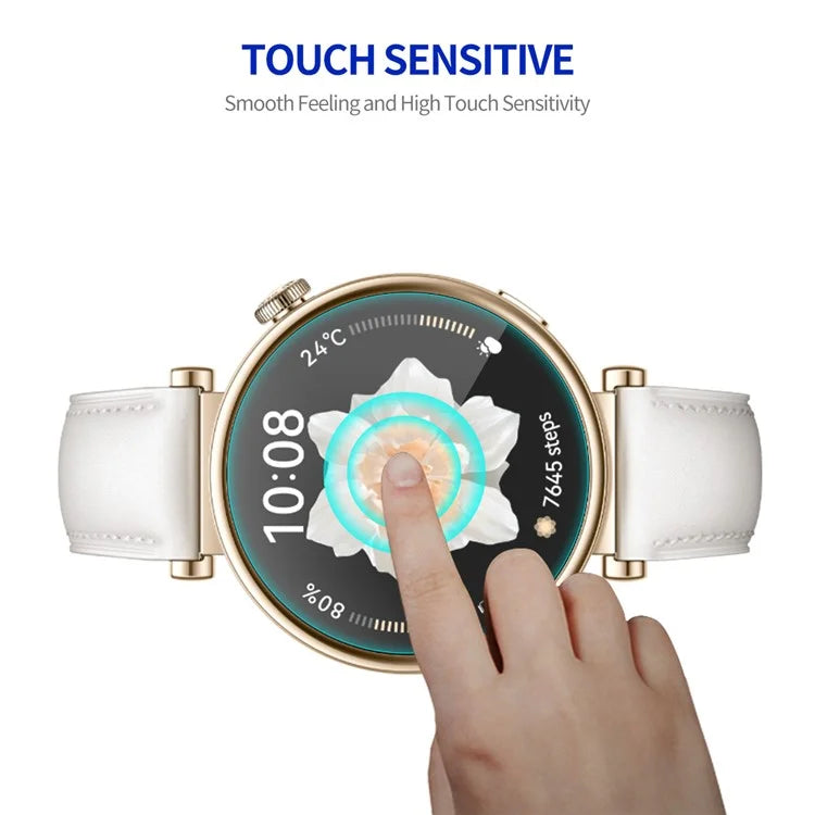 ENKAY HAT PRINCE 5Pcs for Huawei Watch GT 4 46mm HD Clear Screen Protector High Aluminum-silicon Glass 0.2mm 9H Watch Film