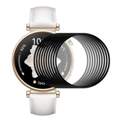 ENKAY HAT PRINCE 10Pcs For Huawei Watch GT 4 41mm PMMA Screen Protector 3D Curved Soft PC Edge Full Protective Film